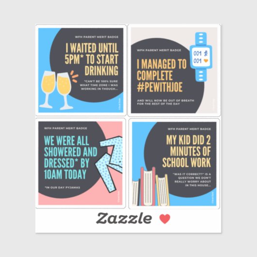 Sticker Badges de mérite parents (Feuille)