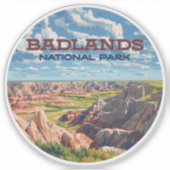 Sticker Badlands National Park South Dakota Landcape (Devant)