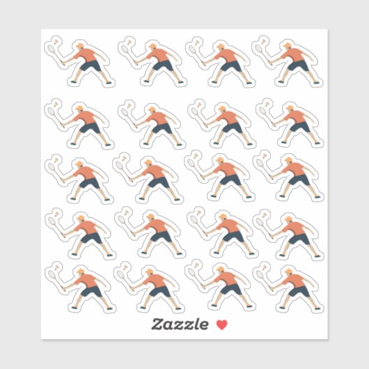 Sticker Badminton (Feuille)