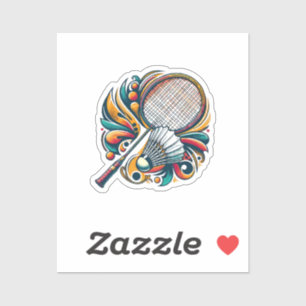Sticker Badminton Graphic