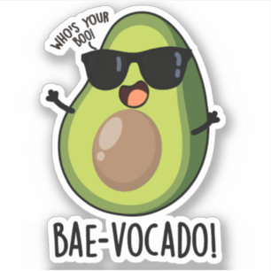 Sticker Bae-vocado Amusant Avocado Pun