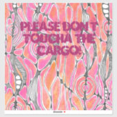 Sticker bagage raakt de lading niet aan (Vel)