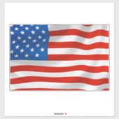 STICKER BAGAGES À DRAPEAU AMÉRICAIN OU BÂTIMENT DE VOITURE (Feuille)