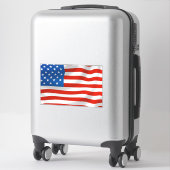 STICKER BAGAGES À DRAPEAU AMÉRICAIN OU BÂTIMENT DE VOITURE (Sur valise)