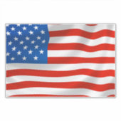 STICKER BAGAGES À DRAPEAU AMÉRICAIN OU BÂTIMENT DE VOITURE (Devant)