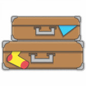 Sticker Bagages de dessin (Devant)