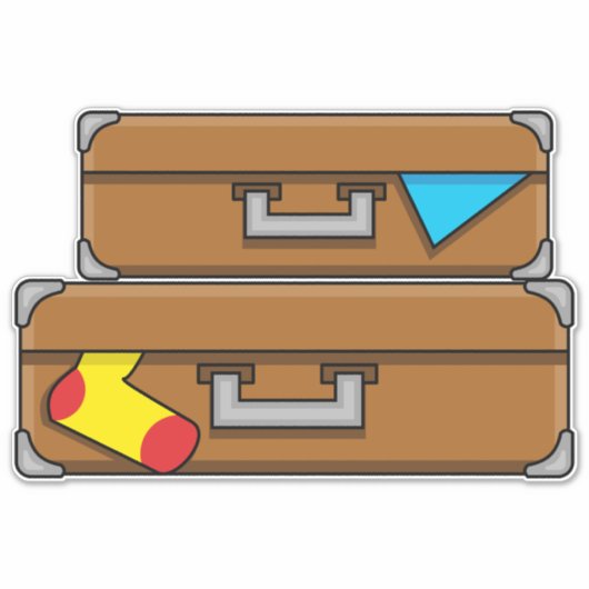 Sticker Bagages de dessin (Devant)