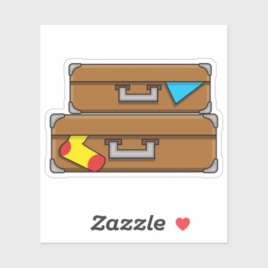 Sticker Bagages de dessin (Feuille)