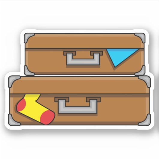 Sticker Bagages de dessin (Devant)