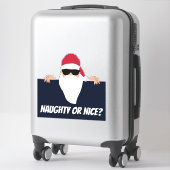 STICKER BAGAGES DE NOËL SANTA CLAUS - BÂTIMENT DE LA VOITU (Sur valise)
