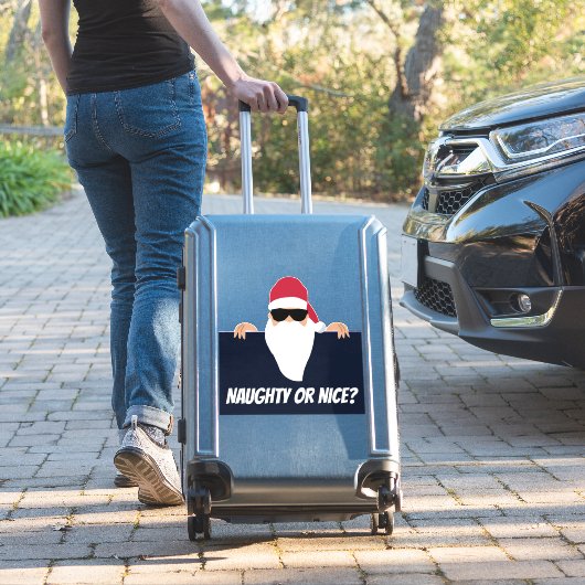 STICKER BAGAGES DE NOËL SANTA CLAUS - BÂTIMENT DE LA VOITU (Valise Insitu)