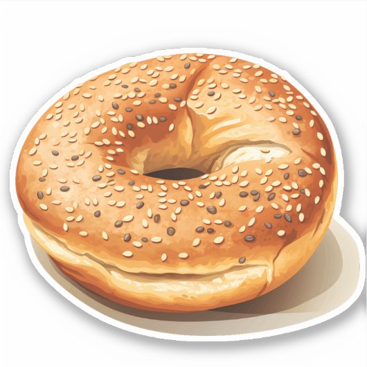 Sticker Bagel cuit (Devant)