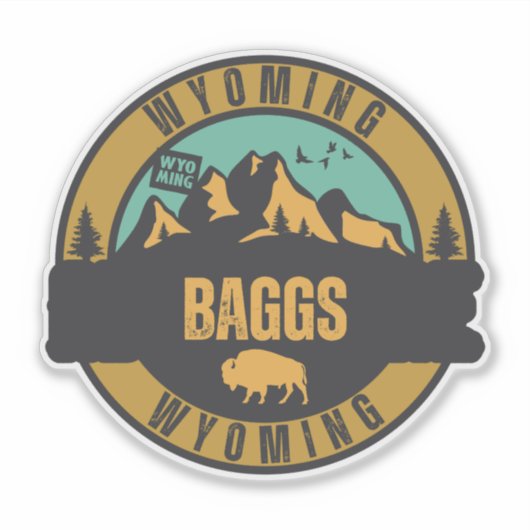 Sticker Baggs, Wyoming (Devant)