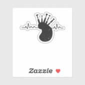Sticker Bagpipes Pulse Scotland Hearbeat (Feuille)
