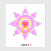 Sticker bague en diamants (Feuille)