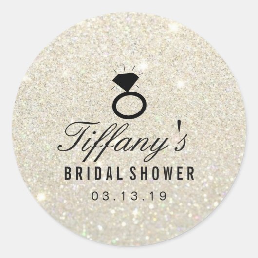 Sticker - Bague Fête des mariées Parties scintilla (Devant)