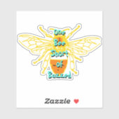 Sticker Baguette d'abeille Coupe personnalisée (Feuille)