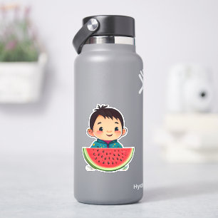 Sticker Baguette d'autocollant mignon à la pastèque