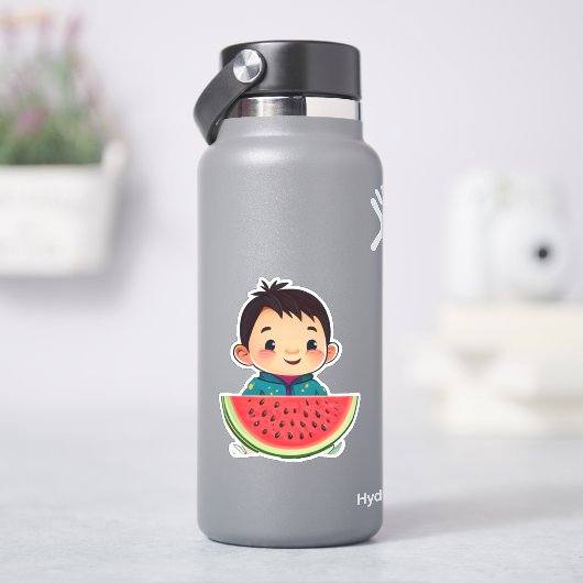 Sticker Baguette d'autocollant mignon à la pastèque (HydroFlask)