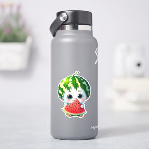 Sticker Baguette d'autocollant mignon à la pastèque