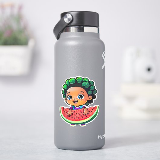 Sticker Baguette d'autocollant mignon à la pastèque (HydroFlask)