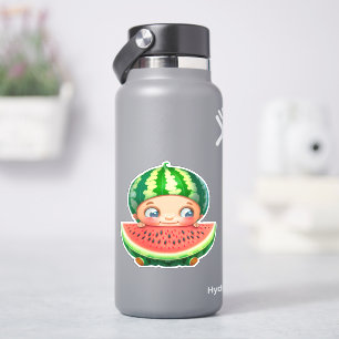 Sticker Baguette d'autocollant mignon à la pastèque