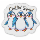 Sticker Baguette de crayon de Chillin pour danser mignonne (Devant)