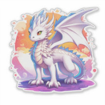 Baguette de dragon blanc Cute Kawaii pour les fans