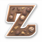 Sticker Baguette de la lettre de chocolat Z (Devant)