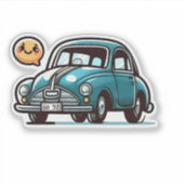 Sticker Baguette de voiture Cartoon (Devant)
