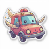 Sticker Baguette de voiture Cartoon (Devant)