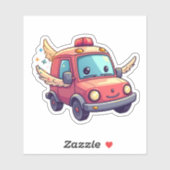 Sticker Baguette de voiture Cartoon (Feuille)
