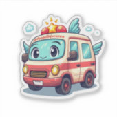 Sticker Baguette de voiture Cartoon (Devant)