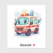 Sticker Baguette de voiture Cartoon (Feuille)