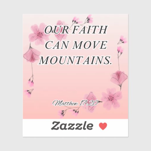 Sticker Baguette du verset de la Bible (Feuille)