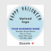 Sticker Baguette en vinyle bleu clair d'Halloween (Feuille)