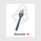 Sticker Baguette Magique d'Halloween Ensorcelante (Feuille)