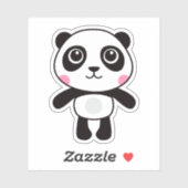 Sticker Baguettes de panda mignonnes (Feuille)