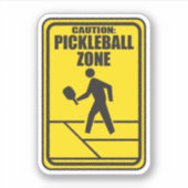 Sticker Baguettes de pickleball Zone (Devant)