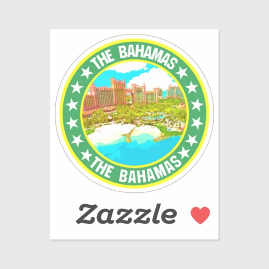 Sticker Bahamas (Feuille)