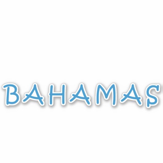 Sticker Bahamas (Devant)