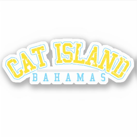 Sticker Bahamas Cat Island Vacances Cruise (Devant)