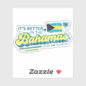 Sticker Bahamas Drapeau Bahamas Croisière vacances (Feuille)