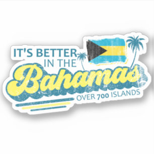Sticker Bahamas Drapeau Bahamas Croisière vacances