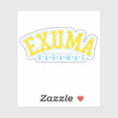 Sticker Bahamas Exuma Vacances Bahamian Cruise (Feuille)