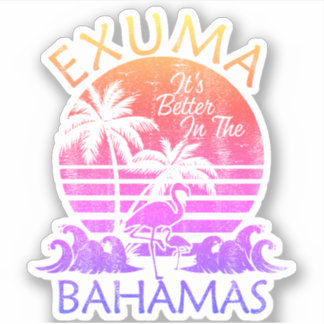 Sticker Bahamas Exuma Vacation Beach Cruise
