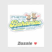 Sticker Bahamas Nassau Pigs Vacances Cruise (Feuille)
