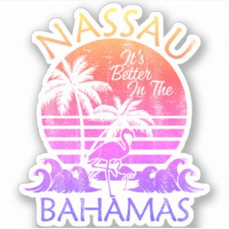 Sticker Bahamas Nassau Vacation Beach Cruise