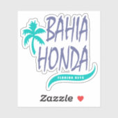 Sticker Bahia Honda Florida Keys avec palmier (Feuille)