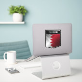 Sticker Bahreïn (Ordinateur portable sur le bureau)